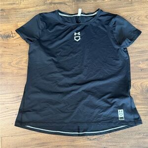 Under Armour Women's Softball ISOChill Black Undershirt, Size XL